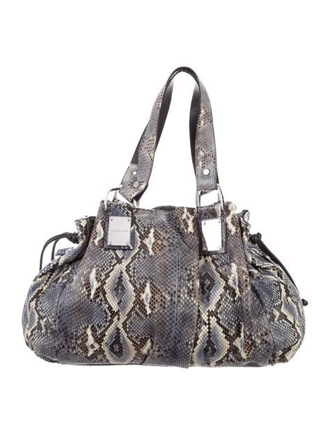 michael kors snake skin bag